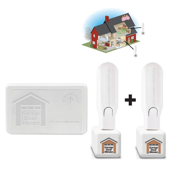 Garage Door Minder™ Combo-Set  Comes with Extra Light Stick Receiver