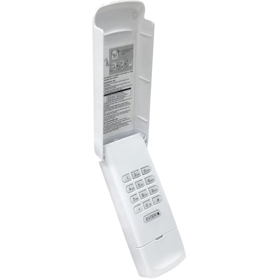 Garage Door Opener Keypad for Liftmaster Chamberlain Craftsman Opener, Replace Wireless 877MAX Keyless Entry with 315/390 MHZ Learn Button Produced Since 1993,White
