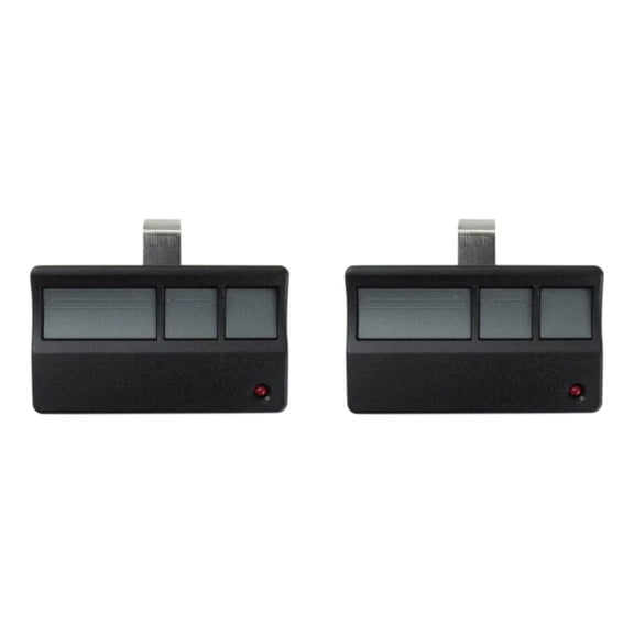 Garage Door Opener Remote 2-Pack - Compatible with Raynor, LiftMaster, Chamberlain, Sears - 315MHz/390MHz/Security+ 2.0 - Learn Button Openers