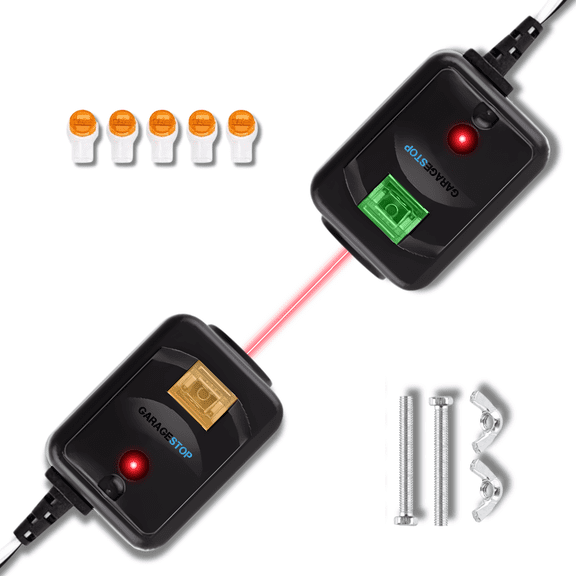 Garage Door Opener Remote Safety Sensor Eyes Replacement Only for Chamberlain Liftmaster Sears Craftsman (820CB, 41A5034)