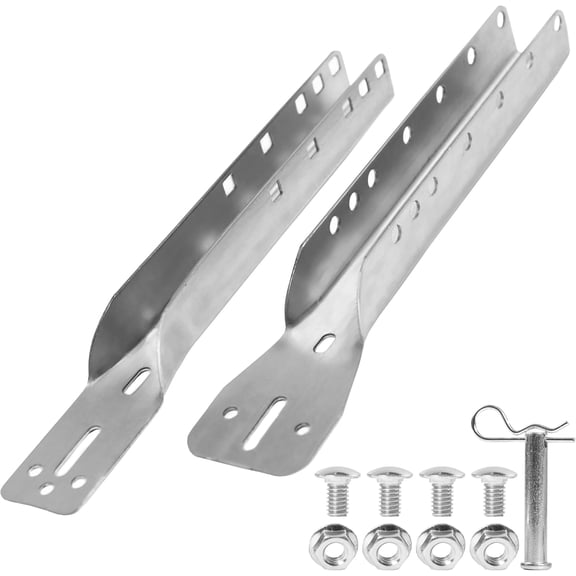Garage Door Reinforcement Bracket, Adjustable 18 21 24 Inch, Galvanized Steel Support Garage Door Opener Bracket with Pin and Hardware for Sectional Garage Doors