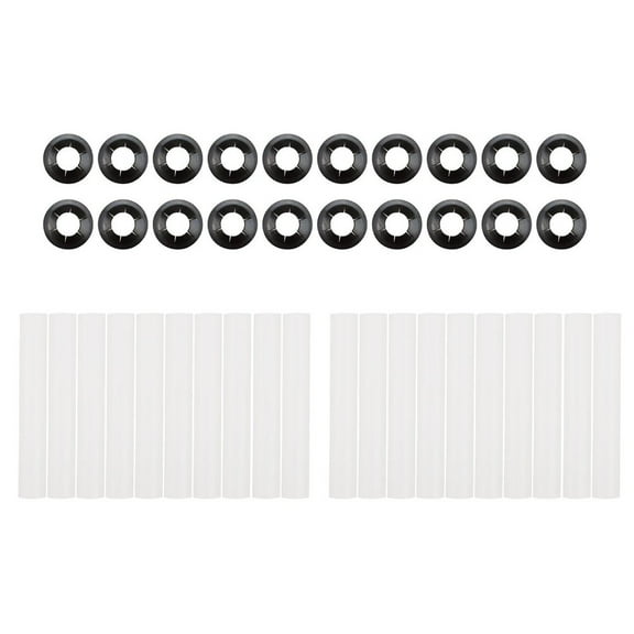 Garage Door Roller Sleeve Pack 20 For Silent Rollers And Shaft Nuts (80Mm)