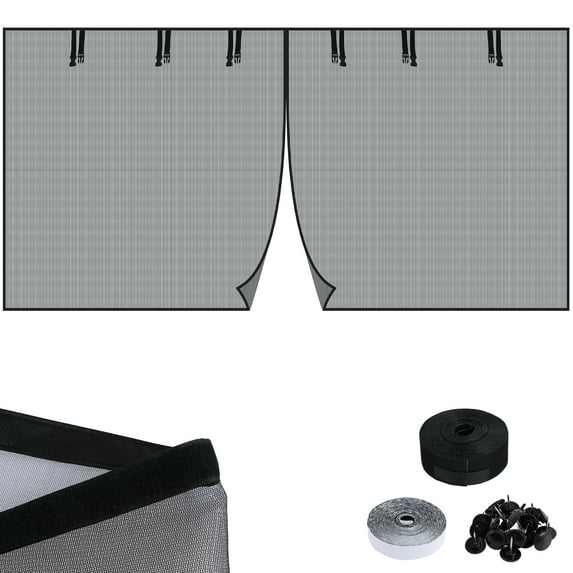 Toorise Garage Door Screen Magnetic Closure Retractable Mesh