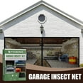 thumbnail image 1 of Garage Door Screen Mesh Curtain Fiberglass Retractable Self Sealing Kit for Double Car Garage Ventilation Bug Proof Sunshade Privacy Wind Resistant Easy Install, 1 of 9