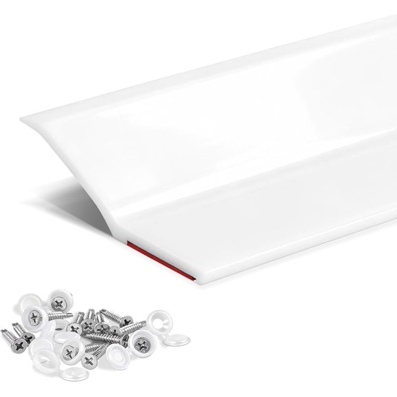 Garage Door Seal Top and Sides - TPE Weather Stripping Garage Door Seal Replacement Insulation, Easy Installation for DIY-White, 36 ft