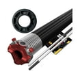 thumbnail image 1 of Garage Door Torsion Spring (218 x 1.75 x 29) - Red | 1" Nylon Bushing + Winding Bars | Right Hand Wound Replacement (Left Side) (Cone Color: Red), 1 of 7