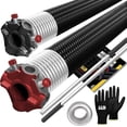 thumbnail image 1 of Garage Door Torsion Spring 218x1.75x31 for Left and Right Side of Garage with 1" Steel Bearing, Gloves, and Winding Bars | 5-Year Warranty Min. 30,000 Cycles, 1 of 6