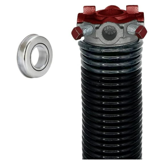Garage Door Torsion Spring (218x2x24) - 1" ID, Right Wound, Red Cone - Replacement for Left Side