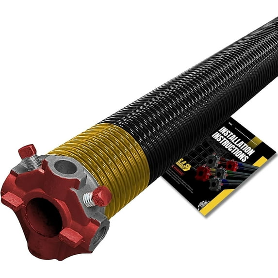 Garage Door Torsion Spring 250x2x36- RED for LEFT SIDE of Garage Door