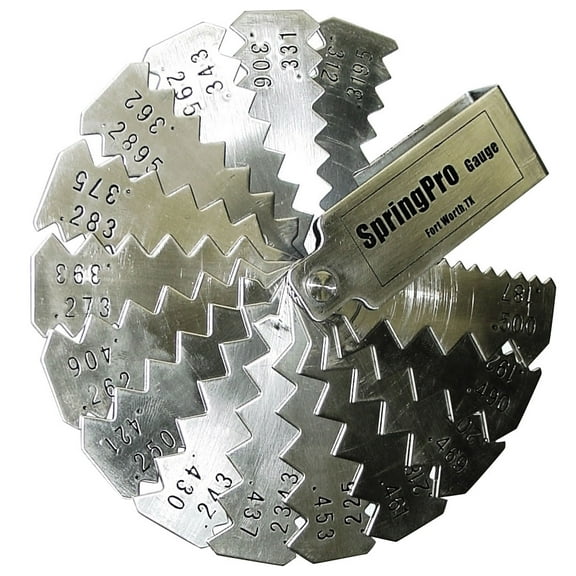 Garage Door Torsion Spring Wire Gauge (Multi-Leaf) (Stainless Steel)