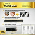 thumbnail image 1 of Garage Door Torsion Springs (295 x 2 x 41) | 1" Steel Bearing + Winding Bars | Left and Right Hand Wound Replacement (Pair), 1 of 7