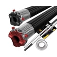 thumbnail image 1 of Garage Door Torsion Springs (295 x 2 x 41) - Pair | 1" Steel Bearing + Winding Bars | Left and Right Hand Wound Replacement (Pair), 1 of 7