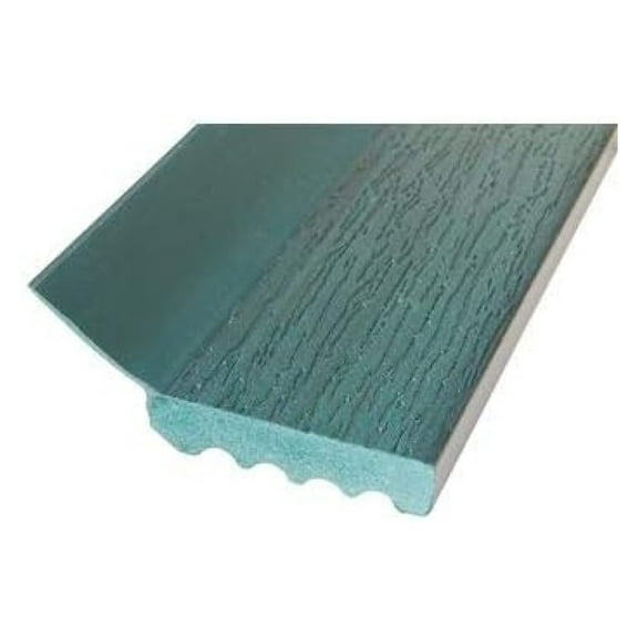 Garage Door Weatherstrip 7ft - Vinyl Uniflex Seal for Top & Sides (Green) - 2" Base, 7/16" Thick - Air, Dust & Insect Seal - Easy Install