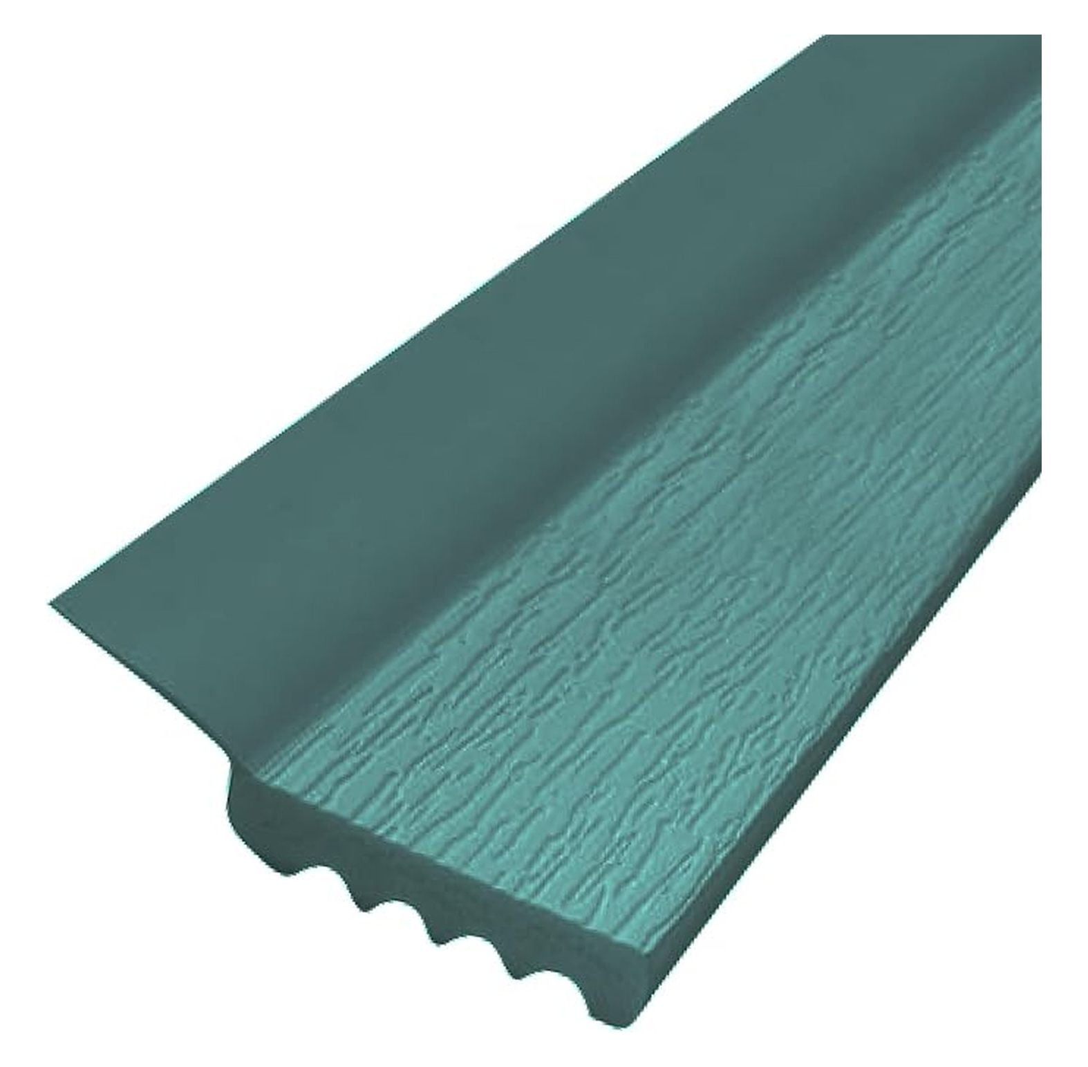 V-37-G Vinyl Dual Door Seal Weatherproof Seals for All Types of Garage Doors Top or Sides 7 Feet Hunter Green