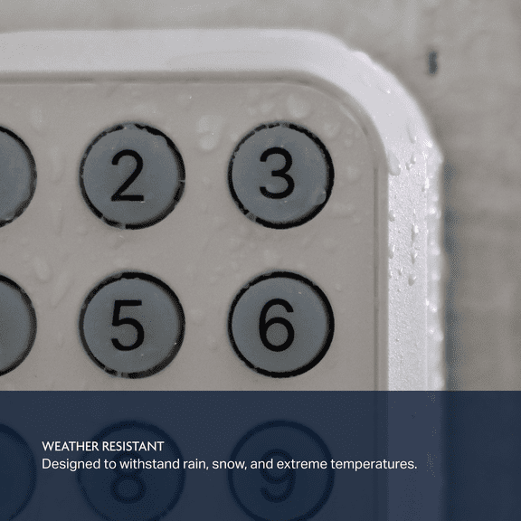 Garage Door Wireless Keyless Entry - Single Pack Indoor & Outdoor Use, NEC-Compliant