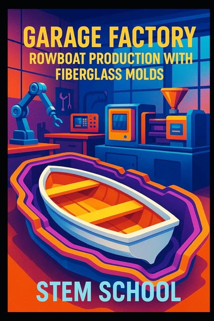 Garage Factory Rowboat Production with Fiberglass Molds: Design, Build and Reinforce Compact Rowboats for Lakes, (Paperback)