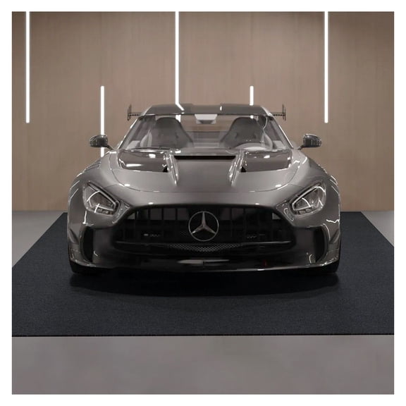 Garage Floor Mat 7.4'x17', Waterproof Car Containment Mat, Heavy Duty TPE Backing, Oil & Mud Protection, Non-Slip, Cuttable Garage Flooring