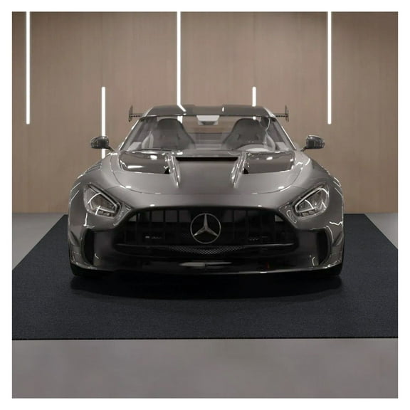 Garage Floor Mat 7.4'x17', Waterproof Car Containment Mat - Heavy Duty TPE Backing, Oil & Snow Protection, Non-Slip, Cuttable
