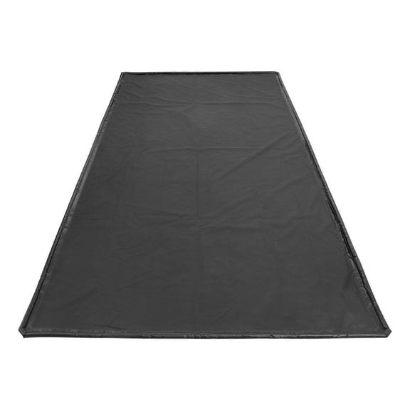 Garage Floor Mat 7.75ft x 16ft, PVC Containment Mat, Non-Slip Car Parking Mat with Squeegee, Heavy Duty Waterproof Protection from Snow, Rain, Mud, Black
