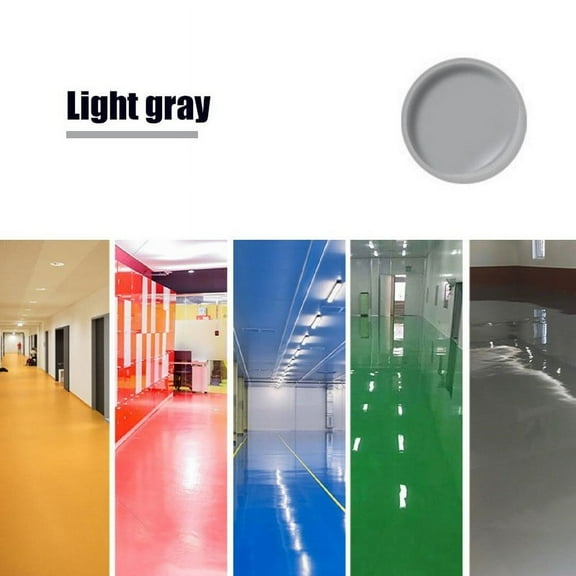 Garage Floor Paint Waterproof Water-Based Epoxy Floor Paint 500ml Anti-slip Concrete Floor Paint Indoorand Outdoor House Paint Basement Foundation Repair