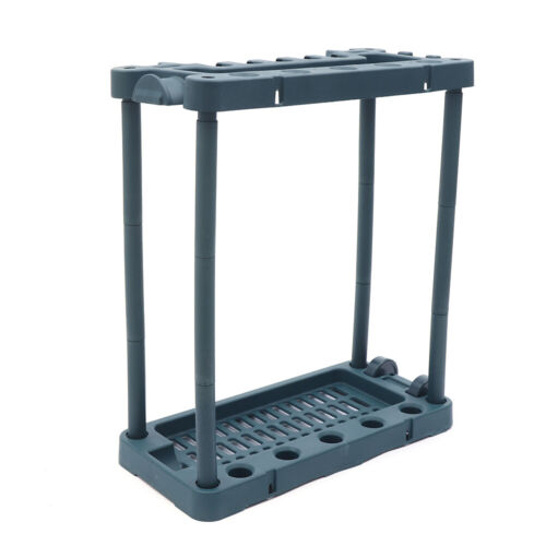 Garage Garden Tool Long Handle Yard Organizer 2 Wheels Storage Rack