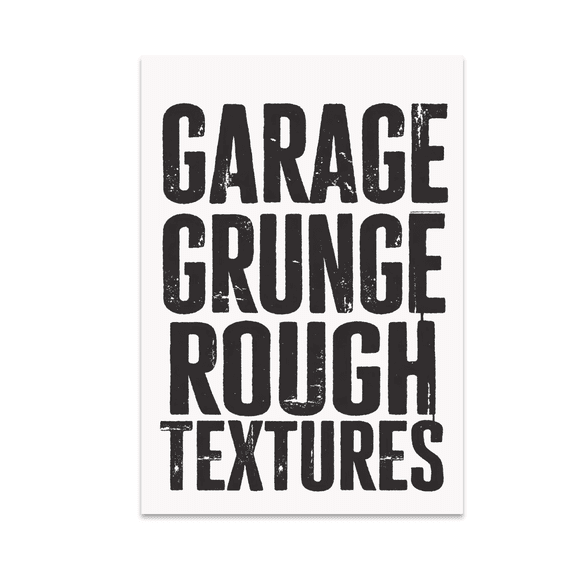 Garage Grunge Rough Textures - Garage Decor Enthusiast - 13x19 Poster Print