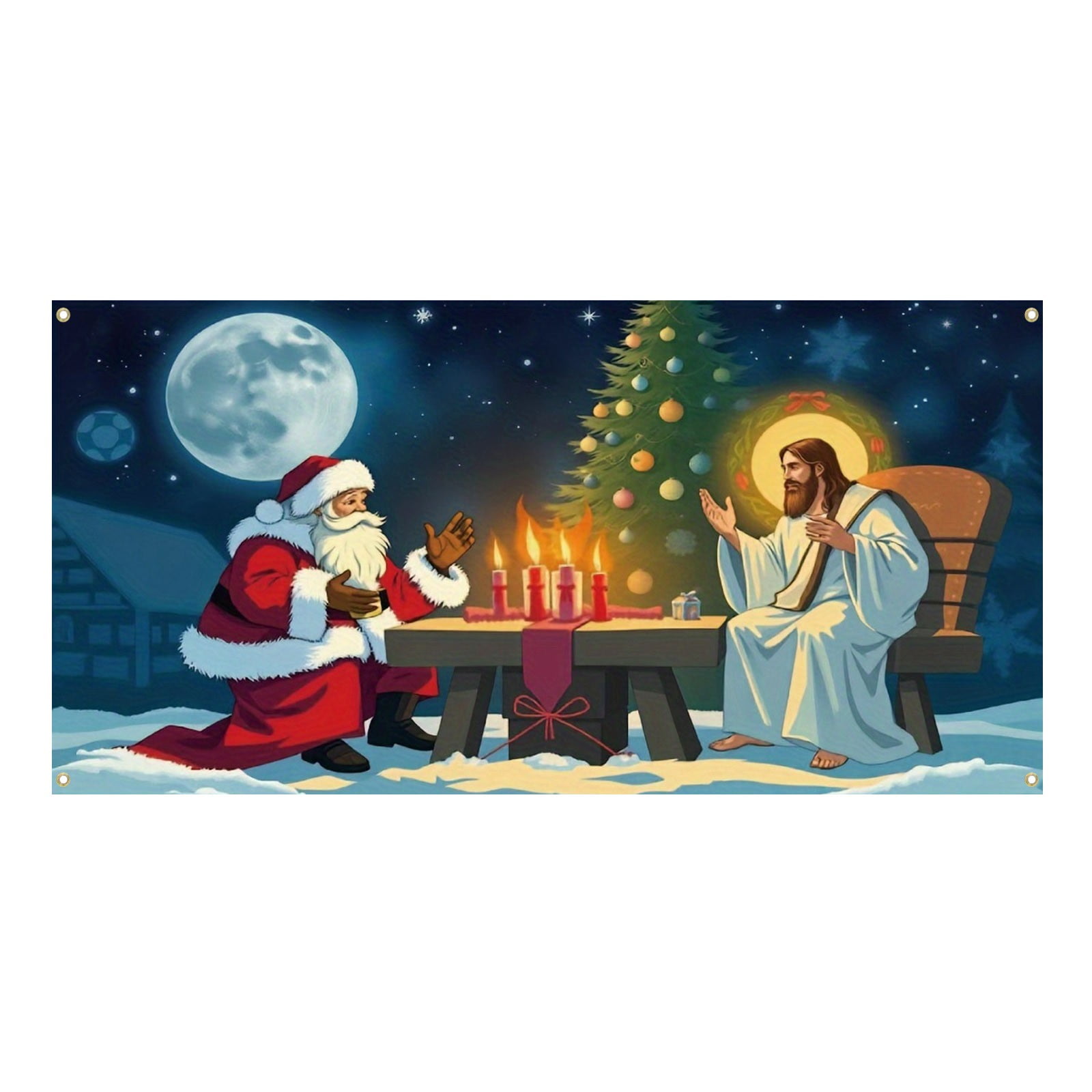 Garage Halloween Themed Banner with Haunting Graphics for Car