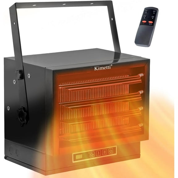 Garage Heater Electric 7500W, 240V Ceiling Mount Shop Heater with Full-Function Remote, Fan-Forced Garage Heaters for Indoor Use, Hardwired Heater with 8-Hour Timer for Garage, Workshop, Shed