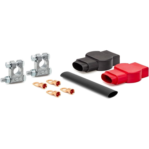 Garage Hero - Full Heavy Duty Military Spec Battery Terminal and Cover Kit - For Enhanced Connection and Safety