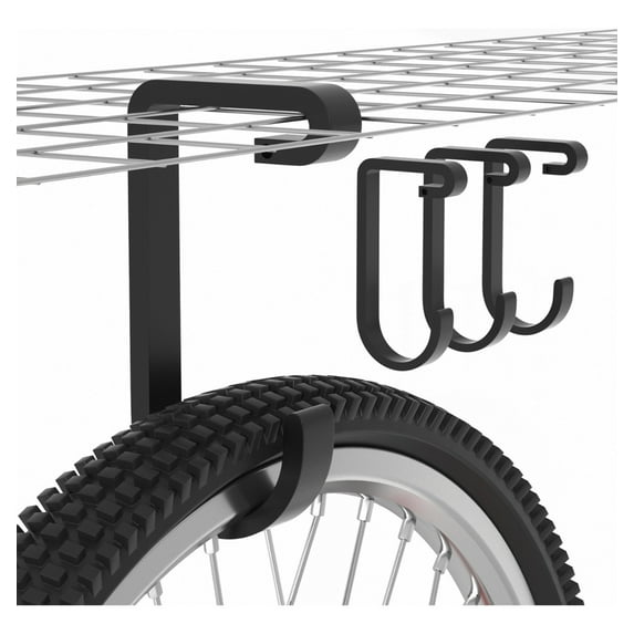 giffgaff Multipurpose Wall Mount Storage Hanger, Black