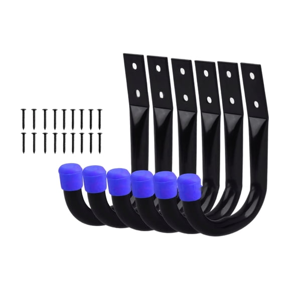 Garage Hooks Heavy Duty, Heavy Duty Garage Storage Hooks for Bike, Ladder and Tool Organization, Garage Wall Storage, Metal Wall Mount Hooks Set