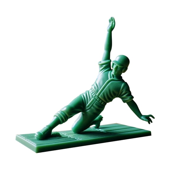 Green Baseball Soldier Toy Set Classic Character Statue Miniature Figure Home Desktop Decoration Collectible for Fans