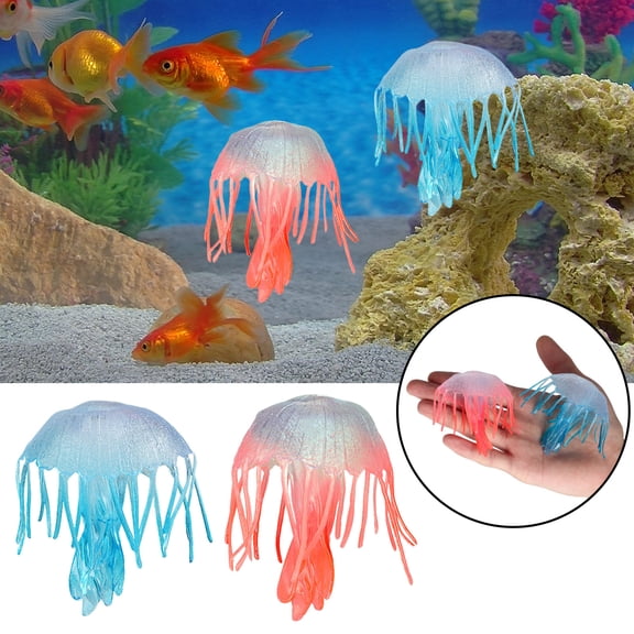 Garage Kits Toy Figures for Preschool Education Sea Creature Model Animals Props Learning 2 Pack, 4.5 cmx6.5 cm, Blue
