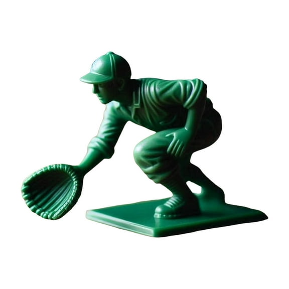 Classic Baseball Player Toy Soldier Statue Set for Home and Desktop Decoration Collectible Miniature Figure