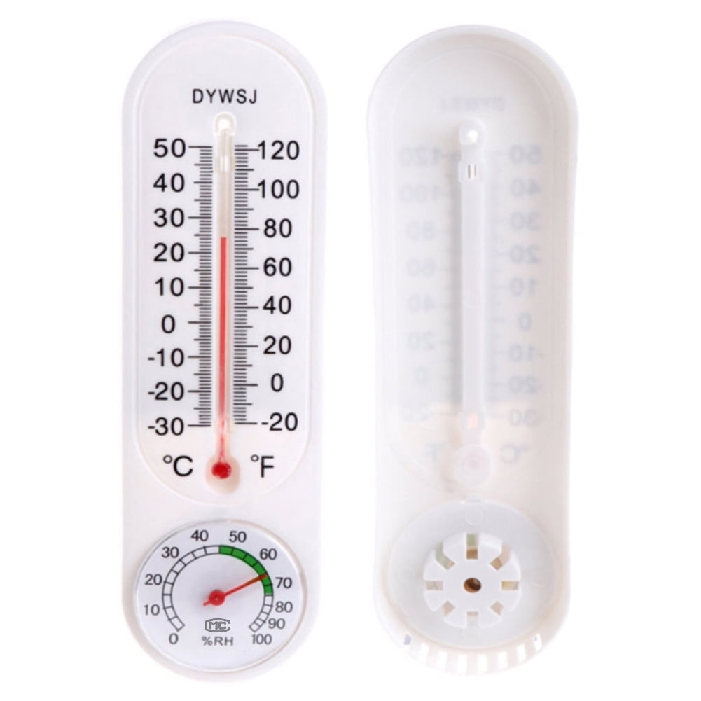 Garage Office Indoor Wall-mounted Greenhouse Hygrometer Breeding Thermometer  
