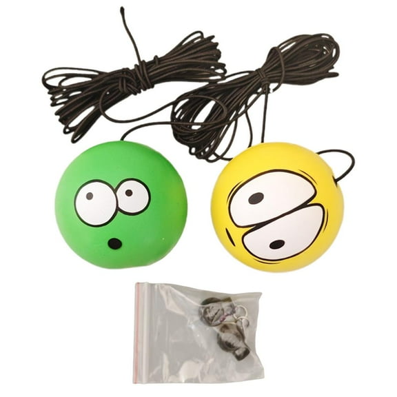 Garage Parking Aid Set with Tennis Balls, PU Material, Adjustable String, 2 Sets Included