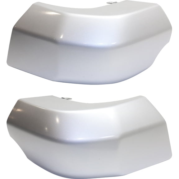 Garage-Pro Bumper End Set Compatible With 2007-2014 Toyota FJ Cruiser, Painted Silver Finish Rear Driver and Passenger Side