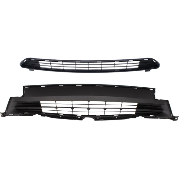 Garage-Pro Bumper Grille Set Compatible With 2016-2018 Toyota RAV4 Upper and Lower Textured Black TO1036169 TO1036166