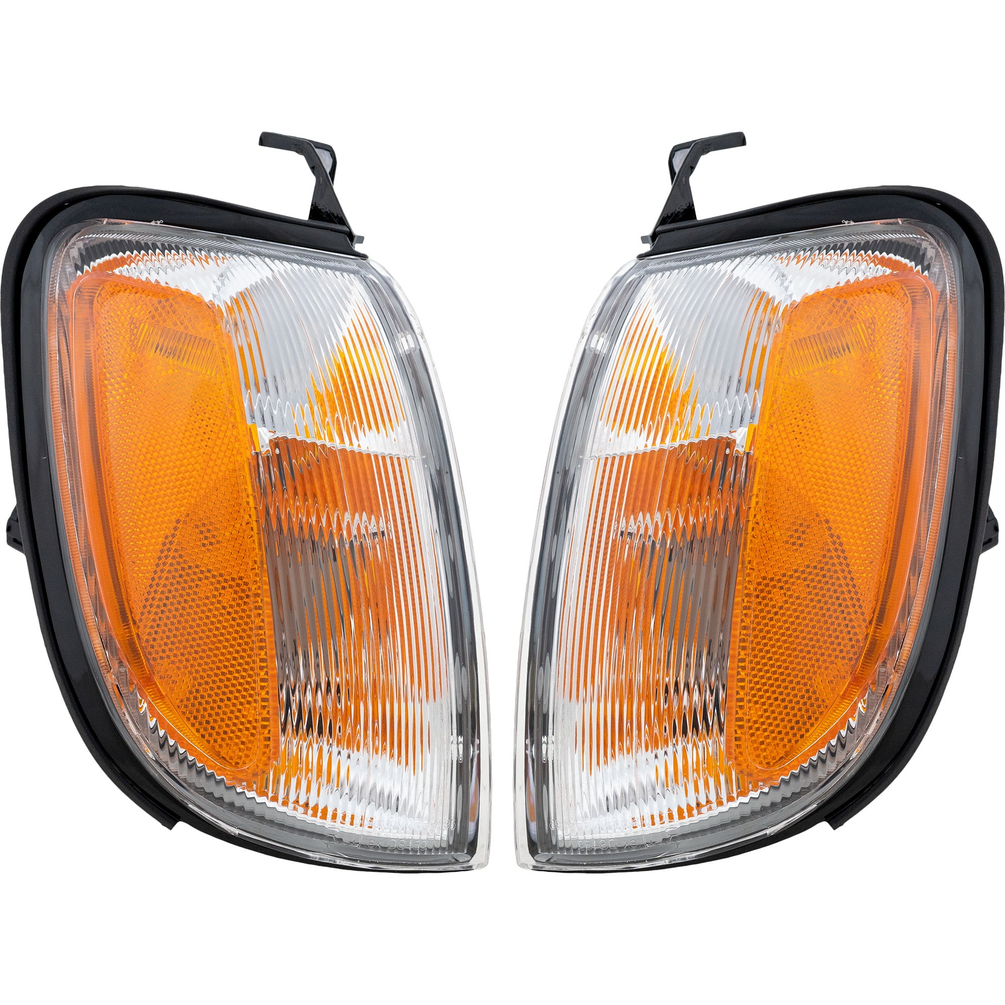 Pair Of Corner Parking Lights For 1996-1999 Nissan Pathfinder - Left & Right Halogen Lamps With Bulbs