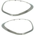 thumbnail image 1 of Garage-Pro Driver and Passenger Side Headlight Bezel Set of 2 Compatible with 2011-2016 Mini Cooper Countryman & 2013-2016 Cooper Paceman Chrome Interior, 1 of 7