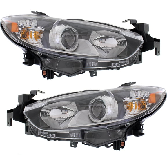 Garage-Pro Driver and Passenger Side Headlight for Mazda 6 Sport 2014-2017 Halogen With bulb(s) For Models Without HID Option Replaces# GMP2510K0-PFM GMP2510L0-PFM