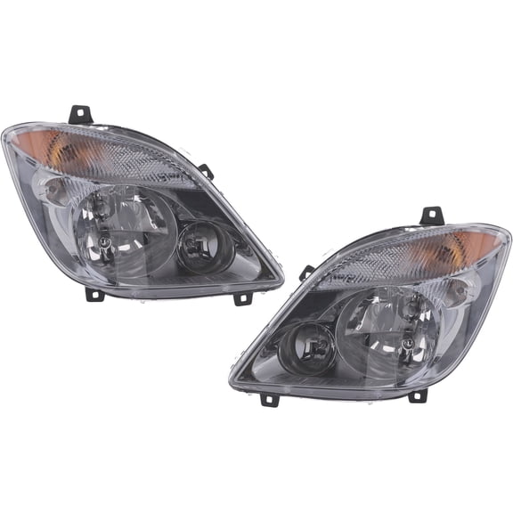 Garage-Pro Driver and Passenger Side Headlight for Mercedes Benz Sprinter 2500 Base 2010-2013 Also Fits Sprinter 3500 Halogen With bulb(s) Replaces# 68012120AA 9068201661 68012121AA 9068201561