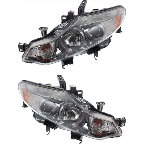 Garage-Pro Driver and Passenger Side Headlight for Nissan Murano S SL SV 2009-2014 Halogen With bulb(s) For Models Without Equipment Plus Package Replaces# 260601AA0A 260601AA0D 260101AA0A