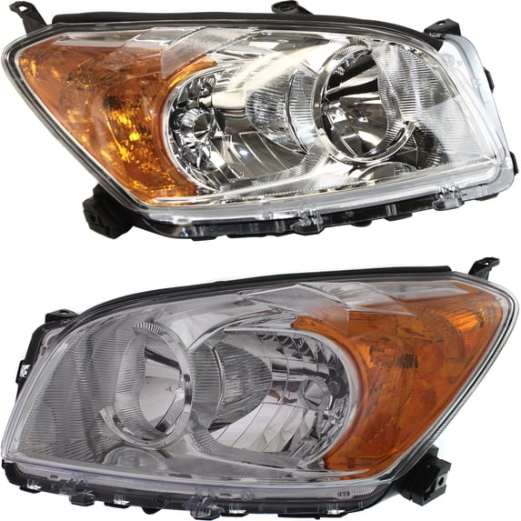 Garage-Pro Driver and Passenger Side Headlight for Toyota RAV4 Base Limited 2009-2012 Halogen With bulb(s) CAPA Sport Utility, USA Built Vehicle Replaces# 811100R010 811500R010