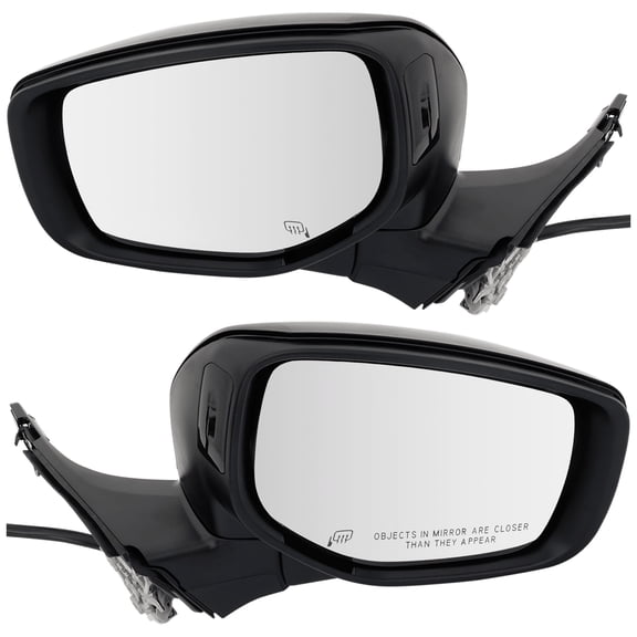 Garage-Pro Driver & Passenger Side Power Heated Mirrors for Subaru Outback Legacy 2020-2022 Manual Fold With Signal Light & Memory; Without Blind Spot Monitor Chrome