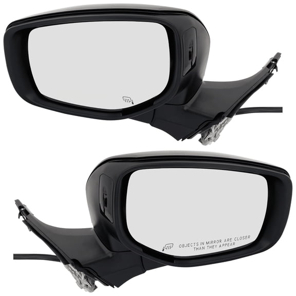 Garage-Pro Driver & Passenger Side Power Heated Mirrors for Subaru Outback Legacy 2020-2022 Manual Fold With Signal Light; Without Blind Spot Monitor & Memory Paintable