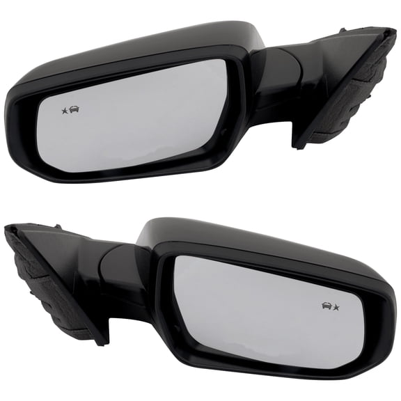 Garage-Pro Driver & Passenger Side Power Heated Mirrors for Chevrolet Malibu 2019-2022 With Blind Spot Monitor Paintable