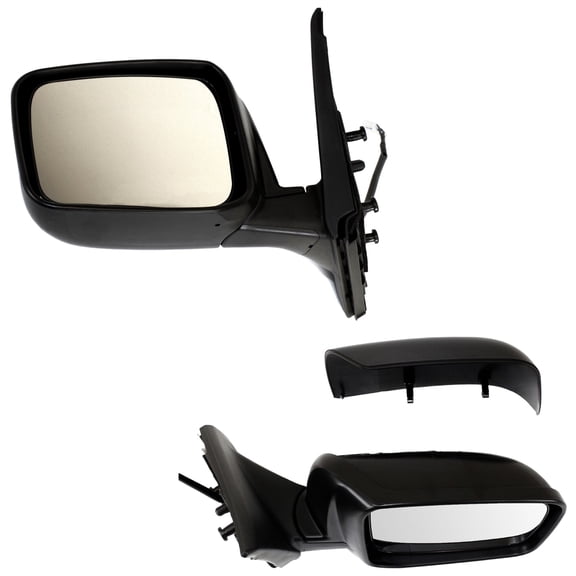 Garage-Pro Driver & Passenger Side Power Heated Mirrors for Nissan Rogue 2008-2015 Paintable Models Without Side View Camera