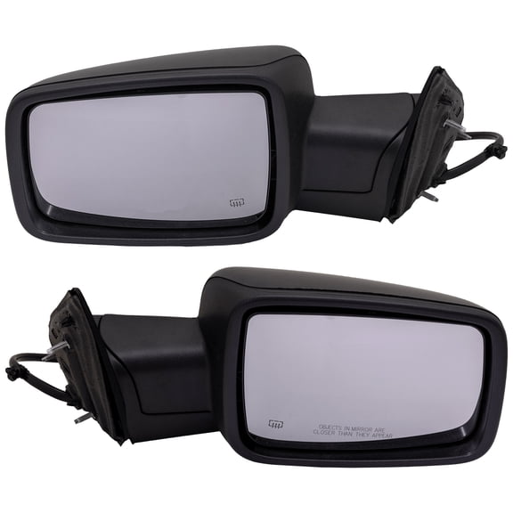 Garage-Pro Driver & Passenger Side Power Heated Mirrors for Ram 1500 2500 2018 Power Fold With Signal Light & Puddle Lamp Paintable