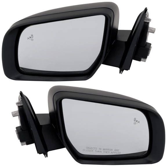 Garage-Pro Driver & Passenger Side Power Non-Heated Mirrors for Ford Ranger 2019-2022 Manual Fold With Spotter Glass; Without Signal Light & Puddle Lamp Textured